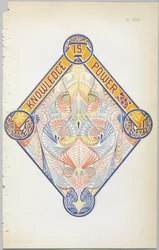 Konsten att dekorativ design: med en bilaga, som visar de timmar på dygnet då blommor öppnar, publicerad av Day & Son, London, 1862