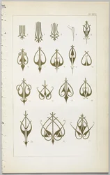 Konsten att dekorativ design: med en bilaga, som visar de timmar på dygnet då blommor öppnar, publicerad av Day & Son, London, 1862