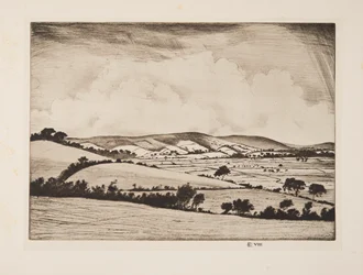 En dal i South Downs, pub. 1925.