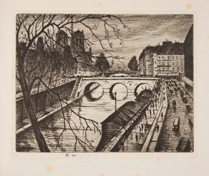 Notre Dame, The Quays of Paris, pub. 1931.