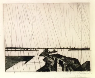 A Flooded Trench on the Yser, 1916 (torrpunkt)