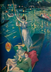 En Thames Regatta, c1919