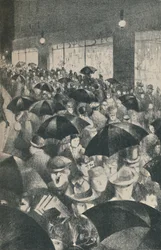 Wet Evening, Oxford Street, 1919