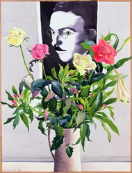 Fernando Pessoa (1888-1935), Rosor och liljor (wc på papper)