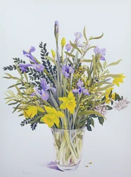 Vårblommor (wc på papper)