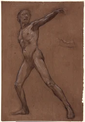 Figurstudie för Judas, c1910-1911.