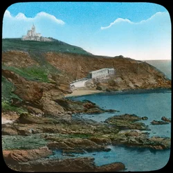 The Lizard Lighthouse, Cornwall, sent 1800-tal eller tidigt 1900-tal