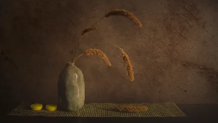 Minimalistiskt botaniskt stilleben