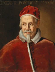 Porträtt av påven Clemens X 1590-1676, tidigt 1670-tal.