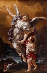 Skyddsängeln efter Pietro da Cortona