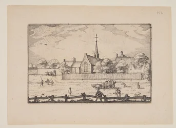 Spetälskehuset i Haarlem, från vyer i omgivningarna kring Haarlem (Plaisante Plaetsen)