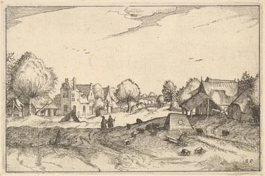Village Road, skylt 20 från hertigdömet Brabant, ca. 1610