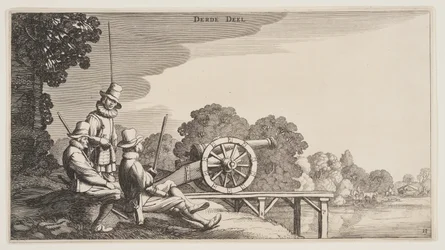 De tre artilleristerna, från Landscapes (Playsante Lantschappen)