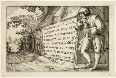 Titelsida, efter bilder av gårdar, lanthus och rustika byar (Praediorum villarum et rusticarum casularum icones)