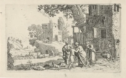 Tobias och ängeln säger hejdå till Tobit och Anna History of Tobias (serietitel)