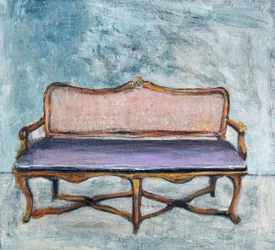 Elegant lila soffa