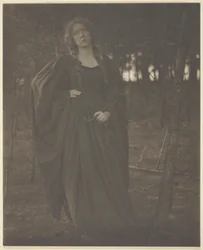 Utan titel [kvinna i skogen], 190105.