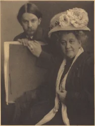 Alvin Langdon Coburn och hans mor,ca 1909 (foto)