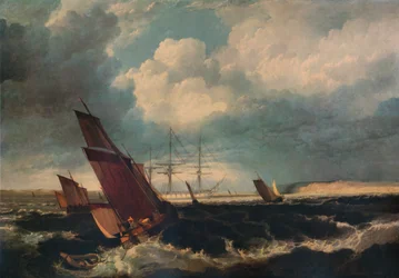 Gardeship off the Nore, c1844
