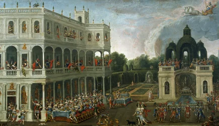 Amasonernas bankett, av Claude Deruet (1588-1660)