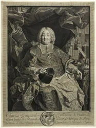 Porträtt av Charles-Gaspard-Guillaume de Ventimiglia, ärkebiskop av Paris
