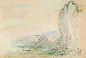 Stenarna vid Etretat vid lågvatten