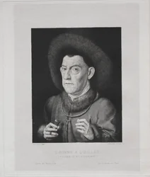 Man med en rosa, 1869.