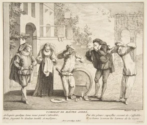 Maitre Andre.n.d. Skapare: Claude Gillot, Jacques Gabriel Huquier.
