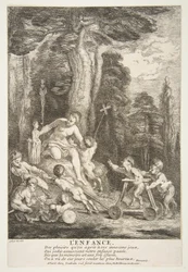 Tonåren.n.d. Skapare: Claude Gillot, Jean Audran.