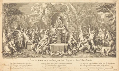 Bacchus-festen, firad av Satyrs och Bacchanales (Feast of Bacchus Celeb betygsatt av Satyrs and Bacchanales)