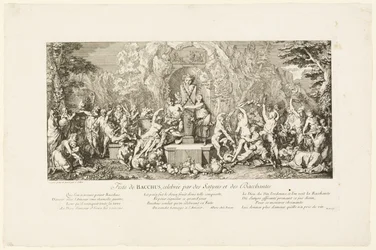 Bacchusfestivalen firad av satyrer och bacchanter