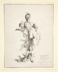 Namnlös (kvinnlig naken med putti)