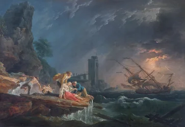 A Shipwreck, ca 1760-65 (olja på duk)
