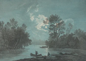 Fishermen by Moonlight, ca. 1750-1800.