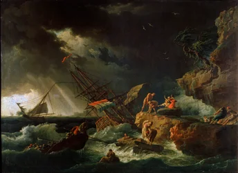 Storm på havet, 1740-talet