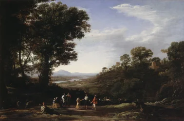 Dansande bybor, sent 1630-tal (olja på duk)
