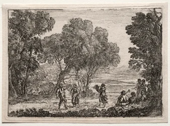 Landskap med en liten tallrik för countrydans, ca. 1637.