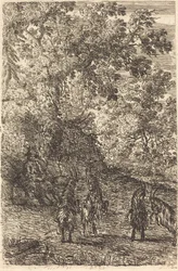 Herde med fyra getter (Les quatre chèvres)