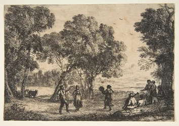 Country Dance Small Plate, ca. 1637.