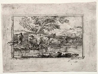 Flocken vid vattningsplatsen, 1635.