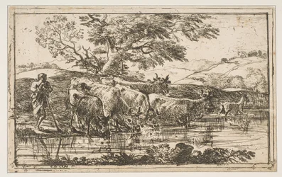 Flocken vid vattningsplatsen, 1635.