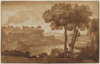 Utsikt över Acqua Acetosa recto, ca. 1645.