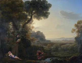 Landskap med Narkissos och Echo, 1644