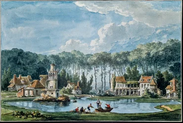 Utsikt över trädgården, från 