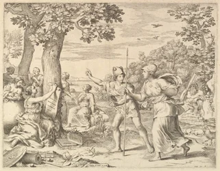 Allegori om god regering i Frankrike, 1685.