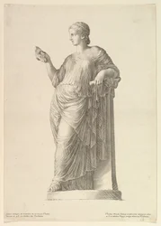 Forntida staty av Muse Thalia, 1669.