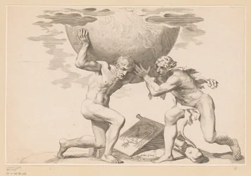 Atlas ger den himmelska sfären till Hercules