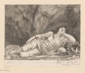 Sankta Maria Magdalena ligger i en grotta