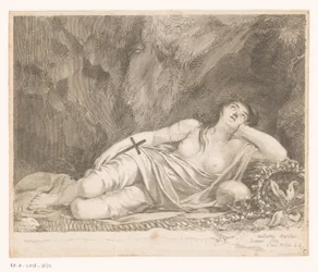 Sankta Maria Magdalena ligger i en grotta