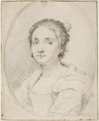 Porträtt av Virginia de Vezzo da Velletri